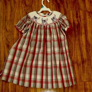 24 month smocked elephant dress